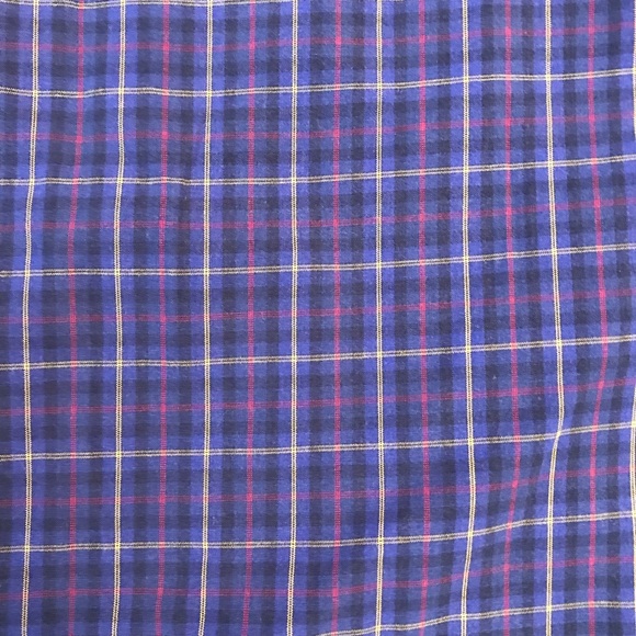 Ralph Lauren Blake Mens Long Sleeve Shirt Large Purple Blue Two Ply Cotton Pony - Picture 9 of 10